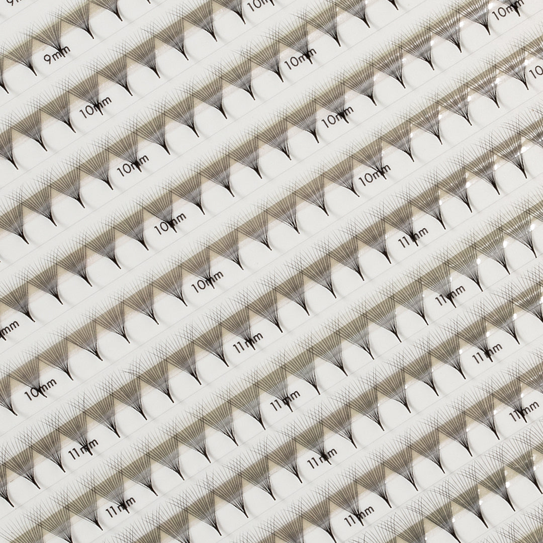 Narrow Premade/Promade Fans 14D 0.03 500 fans - Mixed Lengths