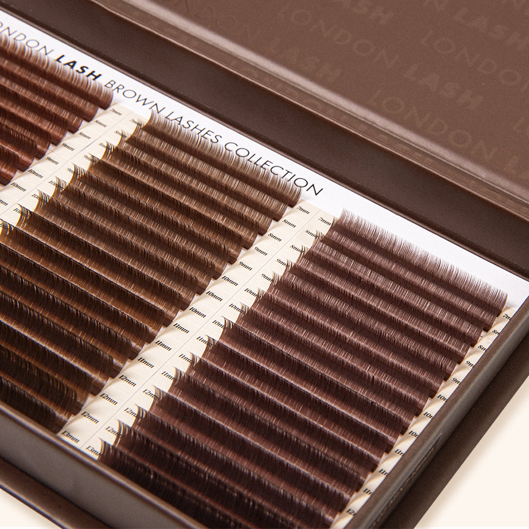 Coleção de Pestanas de Volume Castanhas & Ruivas 0,07