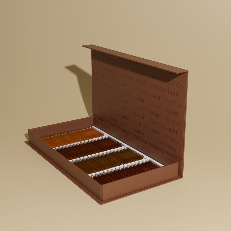 Coleção de Pestanas de Volume Castanhas & Ruivas 0,07