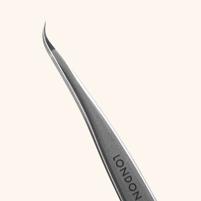 London Lash x Staleks Petite Curved Tip Classic & Volume Eyelash Extensions Tweezers