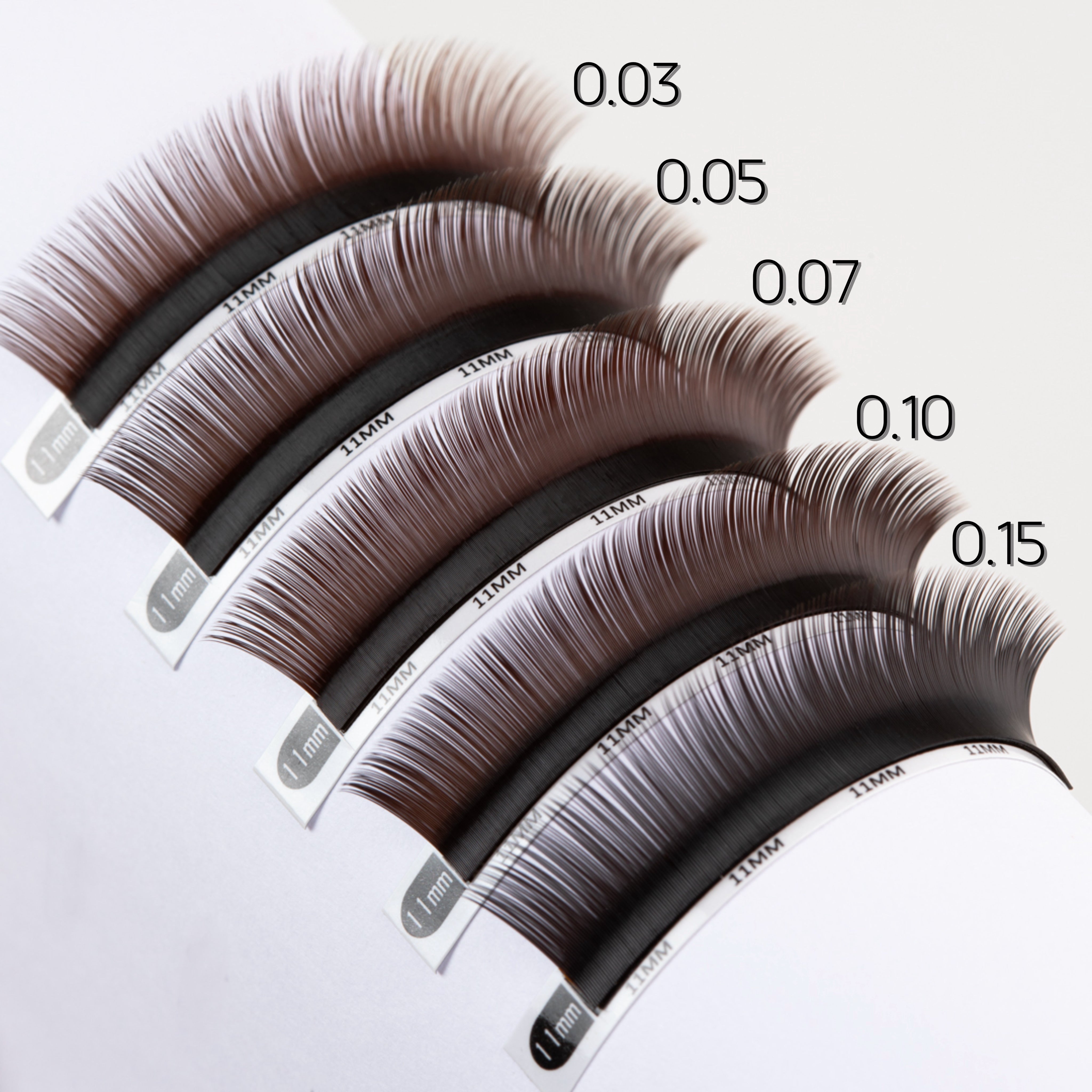 Black Brown  Lashes - Ristretto Collection 0.05 Singles