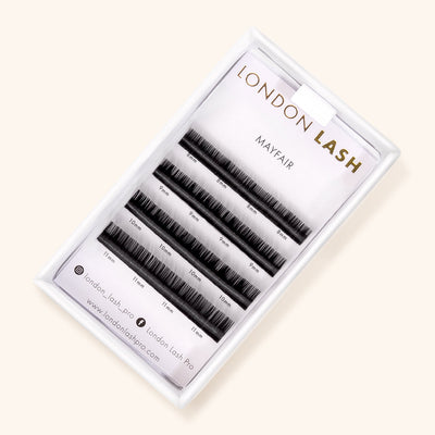 Tray of Mayfair Lash Extensions Samples