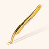 Wide Tip Mega Volume Tweezers in Gold