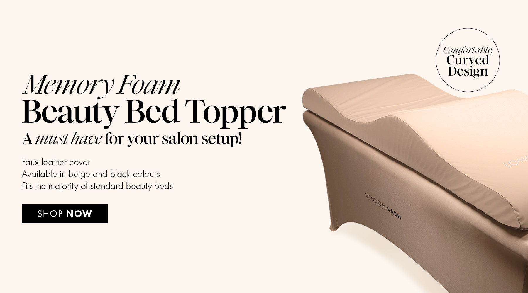 New Memory Foam Beauty Bed Topper