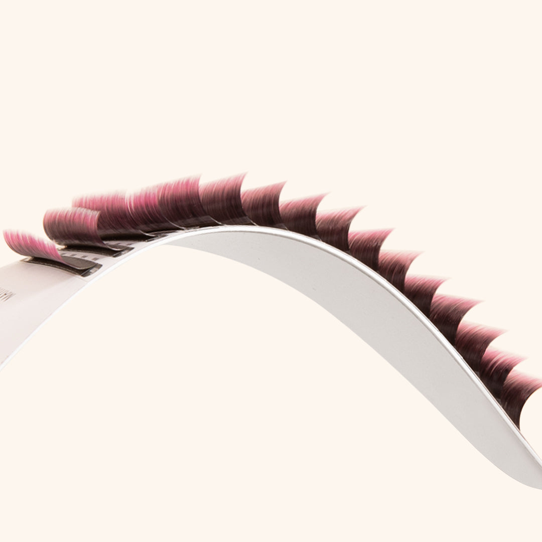 Strips of Pink Two-Tone Ombre Lashes