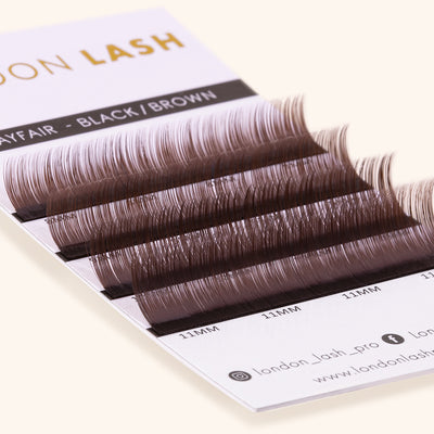 Black Brown Faux Mink Lashes Samples on Strip