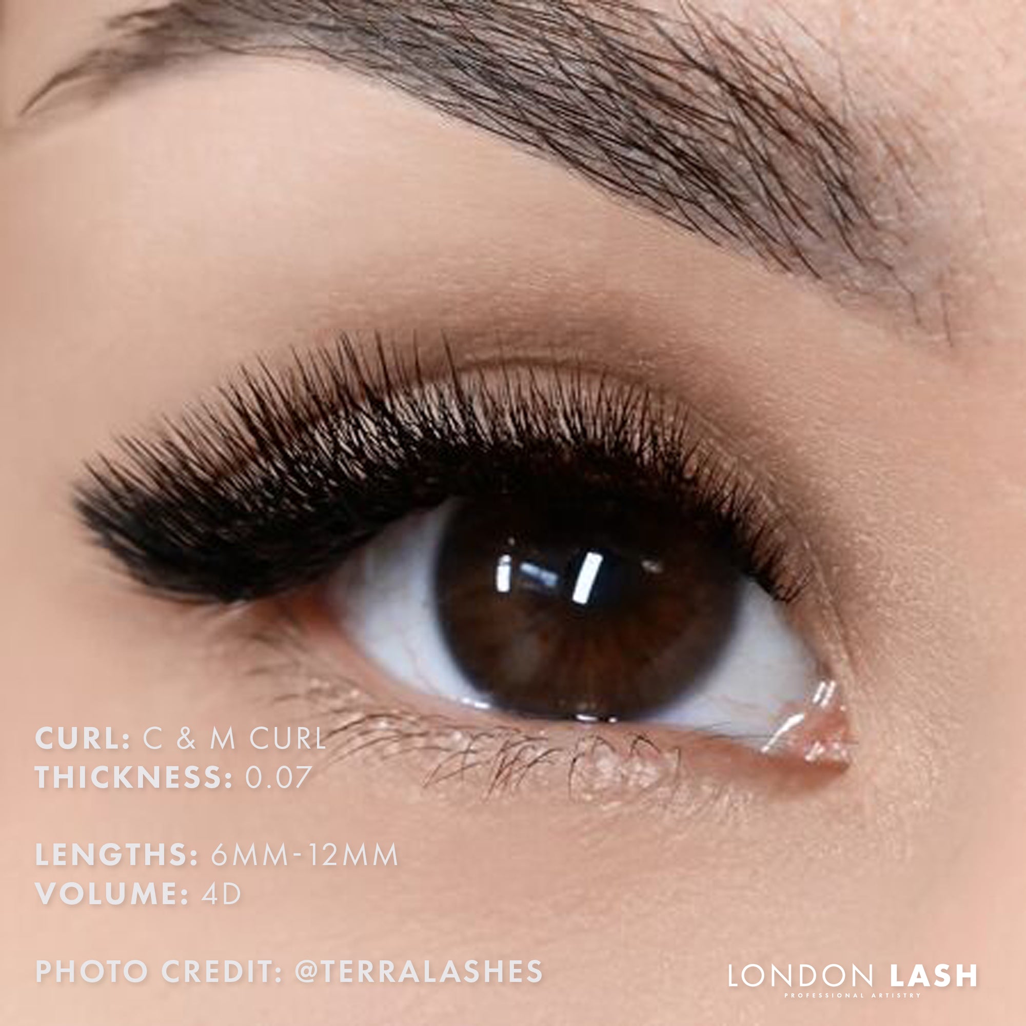 Model Wearing Volume Mayfair Lashes 0.07