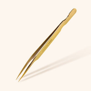 Pointed Isolation Tweezers - Titanium Gold N3