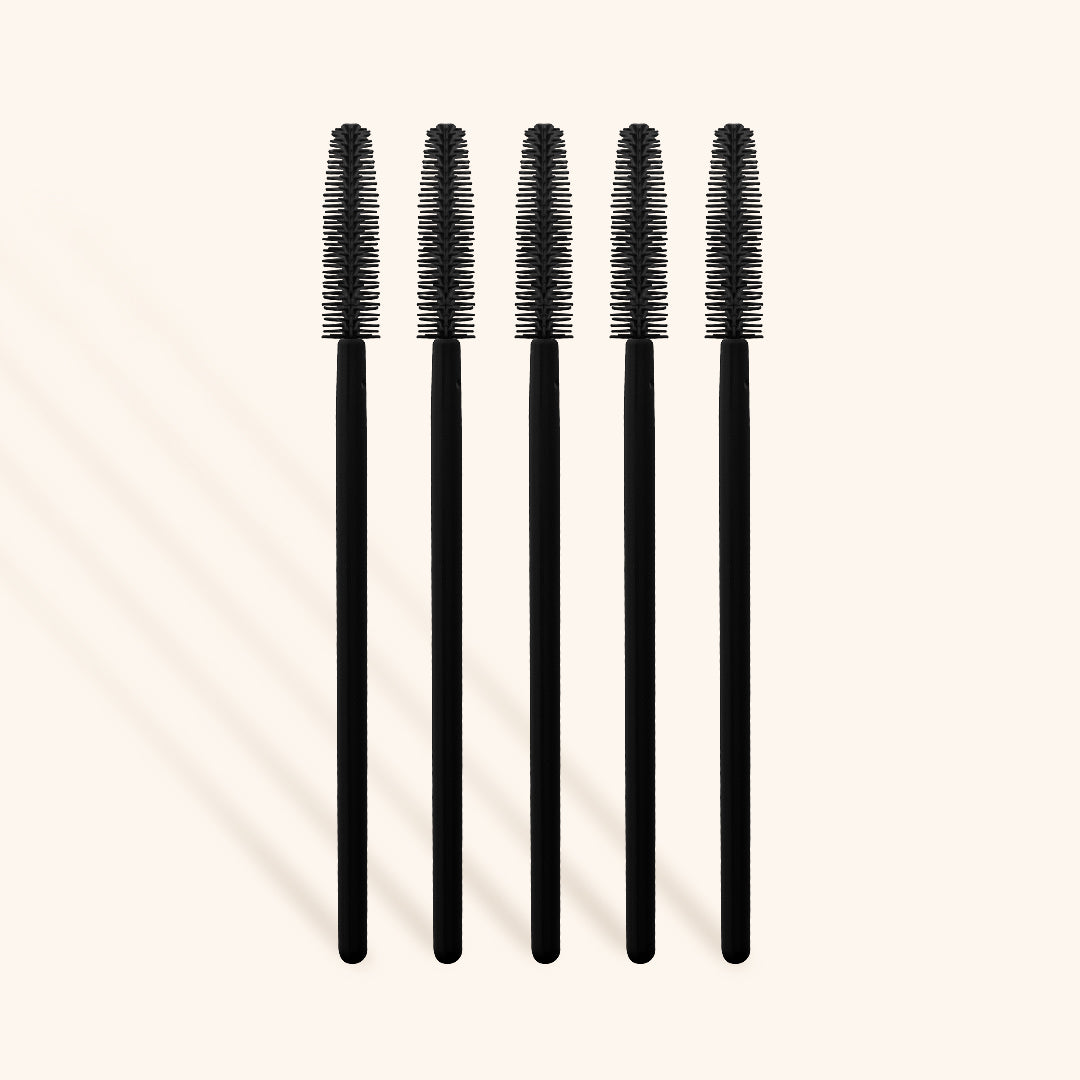 Silicone Mascara Wands in Black