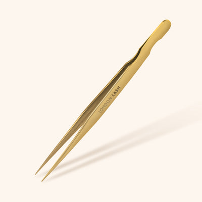 Straight Isolation Tweezers in Gold